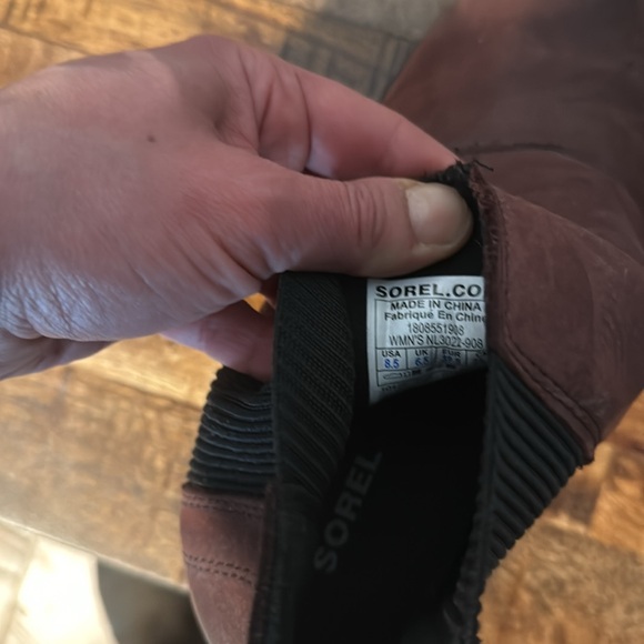 Sorel Joan of Arc Chelsea Wedge Boots, Booties, Brown, Size 8.5 - Picture 11 of 11